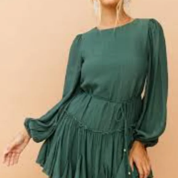 NWT, Once In A Blue Moon Dress Green, Size 6 (M) - Picture 10 of 11